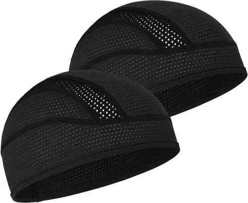 Vista 8 de Gorro con forro para casco de calavera, malla de enfriamiento para hombres y mujeres, se adapta debajo de los cascos