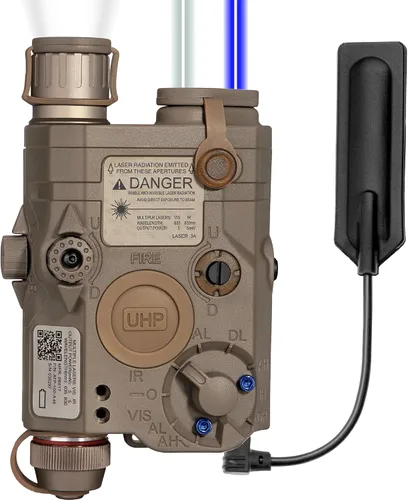 Vista 8 de Airsoft PEQ-15S Pro UHP láser azul visible + láser IR + linterna LED blanca PRO - UHP blue laser, ir laser, and flashlight, with pressure switch