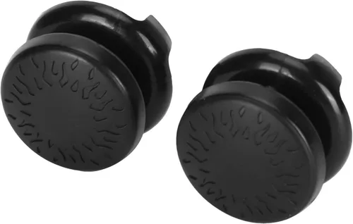 Vista 9 de ASHATA 2 unidades extensor de pulgar para PS5, textura 3D pulgar agarre palillo de joystick para Playstation 5 Controller (negro)