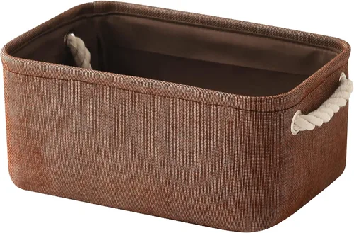 Vista 10 de TheWarmHome Contenedores de almacenamiento para estantes, tamaño mediano, 3 unidades, 13.8 pulgadas de largo x 9.8 pulgadas de ancho x 6.7 pulgadas