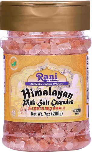 Vista 11 de Rani Himalayan Pink Salt Granules 5 in 1 Flavors (Mint, Smokey Garlic, Italian, Pepper, Peri Peri) PET Jar ~ All Natural Vegan Gluten Friendly