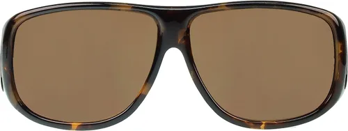 Vista 2 de Fitovers Eyewear anteojos de aviador, Marrón, L