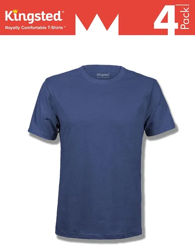 Vista 3 de Kingsted - Paquete de camisetas para hombre cómodas suaves premium ajuste clásico