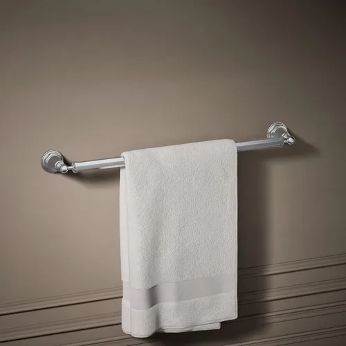 Vista 2 de KOHLER K-13109-CP Pinstripe - Toallero de baño de 24 pulgadas, cromo pulido