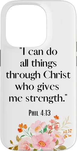 Vista 17 de I Can Do All Things Through Christ Jesus Philippians 4:13 Case for iPhone 17