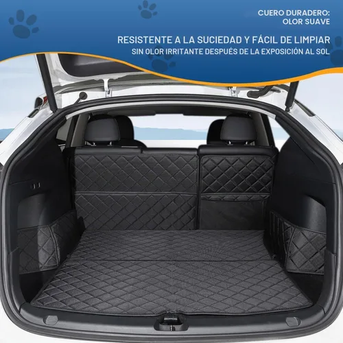 Vista 2 de Topfit para Tesla Model Y Tapetes para maletero Forro impermeable para maletero Protector de asientos de coche para perros Tapete para todo