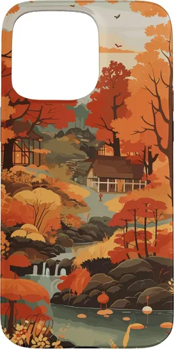 Vista 31 de Tema de otoño y coloridas hojas y árboles de otoño, colores de otoño para iPhone 16