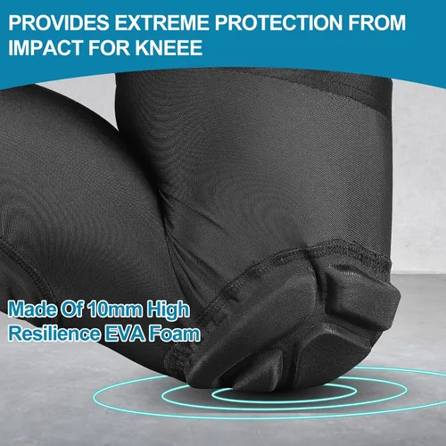 Vista 3 de Rodilleras protectoras para pantorrillas para adultos y jóvenes, almohadilla de compresión de piernas para fútbol, baloncesto, voleibol, fútbol
