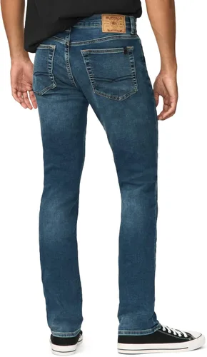 Vista 3 de Buffalo David Bitton - Vaqueros ajustados de Ash para hombre Auténtico lavado.