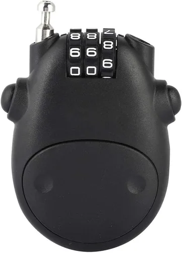 Vista 7 de Candado para cochecito, candado de bloqueo de cable de bloqueo de combinación con código numérico de 3 dígitos, cable extensible de 31.5 in