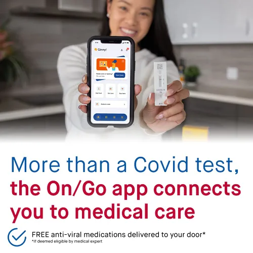 Vista 5 de Kit de Autoprueba Rápida COVID-19 On/Go One con Aplicación Test-to-Treat, 1 Paquete, 1 Prueba Total, Resultados en 15 Minutos, Autorizado por FDA