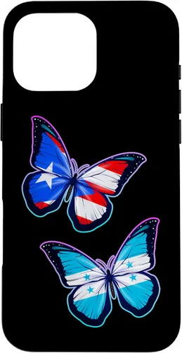 Vista 19 de Honduras Puerto Rico bicultural Roots. Butterfly Version Case for iPhone 17