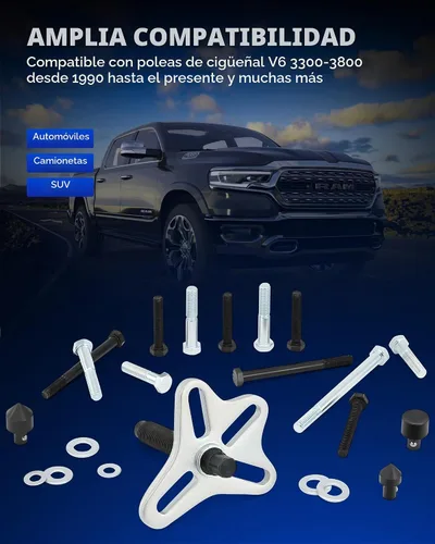 Vista 7 de Kit de extractor de equilibrador armónico de Orion Motor Tech, juego de 49 piezas de herramienta instaladora de extractor de polea de dirección