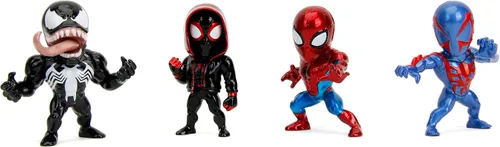Vista 4 de Marvel Spider-Man - Figura fundida a presión de 2.5 pulgadas, paquete de 4