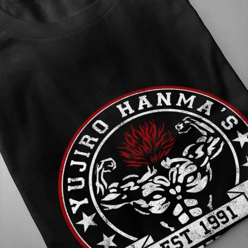 Vista 2 de Yujiro Hanma Baki Mens Casual Blouse Tunic T Shirt Tees