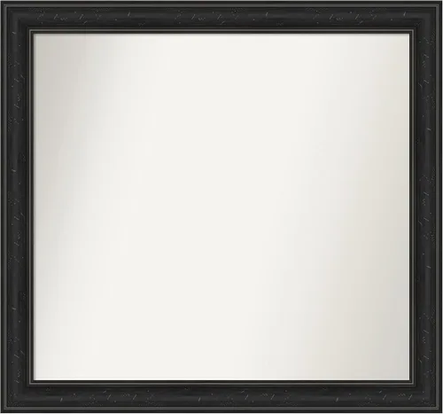 Vista 208 de Amanti Art Espejo personalizado, gran espejo de baño estrecho, espejo de pared o espejo de tocador de baño sobre el fregadero (24 x 24 pulgadas)