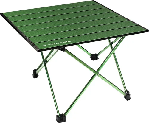Vista 11 de ROCK CLOUD Mesa de campamento portátil de aluminio ultraligera, mesa de playa plegable para camping, senderismo, mochileros, picnic al aire libre