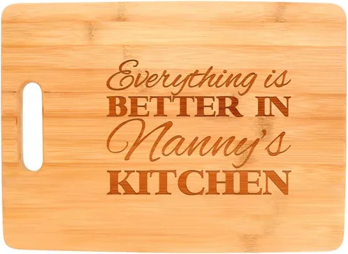 Vista 11 de Everything Is Better in Gigi's Kitchen Decor Grandma Gift - Tabla decorativa de madera con forma de paleta