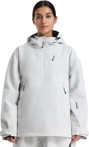 Vista 9 de GSOU SNOW Women's Snowboard Jacket Baggy Ski Jackets Waterproof Snow Hooded Coat Windproof Mountain Winter Outdoor Sports