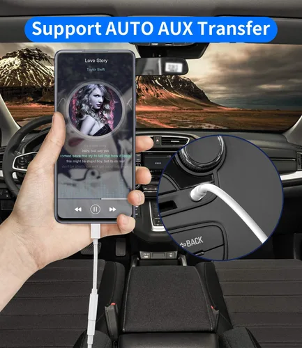 Vista 4 de Adaptador auxiliar USB-C a 0.138 in, paquete de 2, compatible con iPhone 15, iPad 10, Air4, Air5, mini6, Pixel 4 3 2 XL