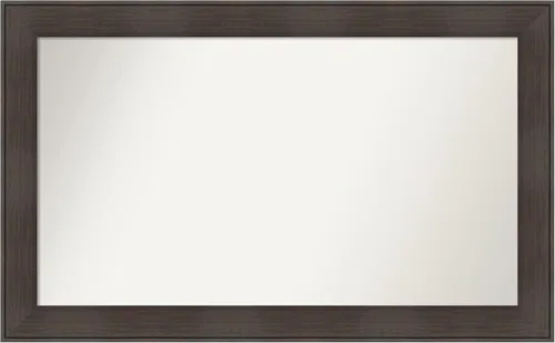 Vista 112 de Amanti Art Espejo personalizado, espejo de baño de veta de madera rústica William, espejo de pared o espejo de tocador de baño sobre el fregadero