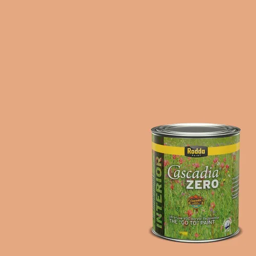 Vista 212 de Rodda Paint CASCADIA ZERO - Pintura plana e imprimación para interiores en uno, cuarto de galón, crema de ballet