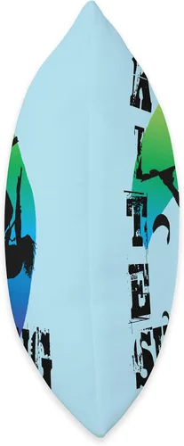 Vista 2 de Kitesurf Gifts and Surf Lover Tees by taiche Surfing with Freestyle Kitesurfer and Kite 1 Throw Pillow, 16x16, Multicolor