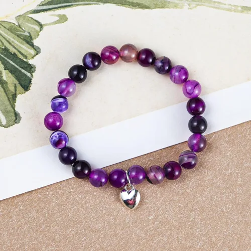 Vista 3 de Regalos Get Well Soon pulseras de relajación curativa de piedra natural, regalos inspiradores para mujeres, hombres, adolescentes, niñas, 0.315 in