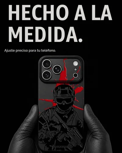 Vista 6 de SIMPLYMDRN Funda delgada para iPhone 12 Pro Max, diseño de guerrero, funda genial para hombres, funda de soldado de combate, delgada y flexible