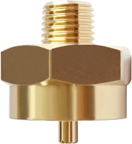 Vista 6 de Joywayus Rosca de tubo macho de 1/4 x 1 "-20 hembra ajuste universal tanque de propano de 1 libra rosca cilíndrica de latón macizo