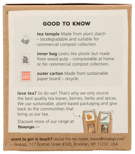 Vista 4 de Teapigs, Tea Cold Brew Peach Mango, 0.88 onzas