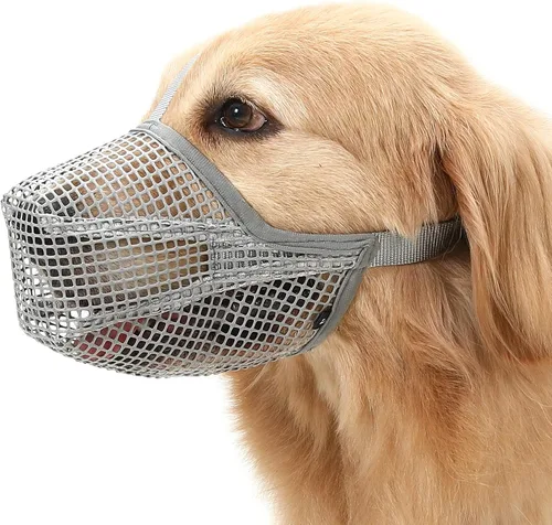Vista 12 de Crazy Felix Bozal de perro cubierto de malla para perros pequeños, medianos y grandes, anticomer