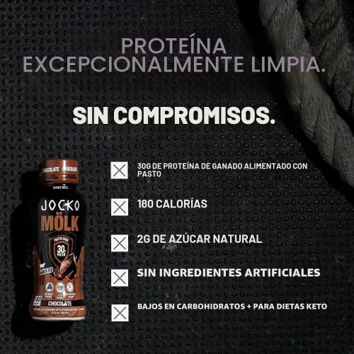 Vista 3 de Jocko Fuel - Batidos de alto contenido en proteínas, crema de plátano, 12