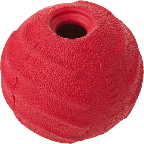 Vista 2 de Jolly Pets Tuff Tosser Bouncing Ball Tog Tog - Soporte para golosinas, 3 pulgadas, color rojo