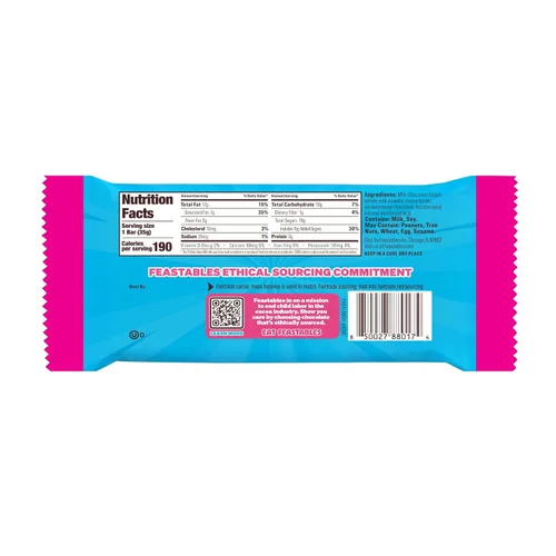 Vista 7 de MrBeast Feastables - Barra de chocolate con leche, tamaño completo, 24