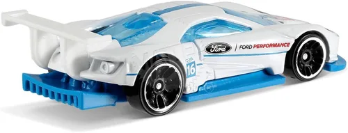 Vista 3 de Hot Wheels 2017 HW Speed Graphics Ford Performance 2016 Ford GT Race 247/365, blanco