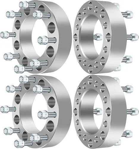 Vista 12 de ECCPP 2 adaptadores de rueda de 2 pulgadas, patrón de pernos de cambio de 8 x 6.5 a 8 x 180 para Express 2500 3500 Silverado 2500 HD 3500HD