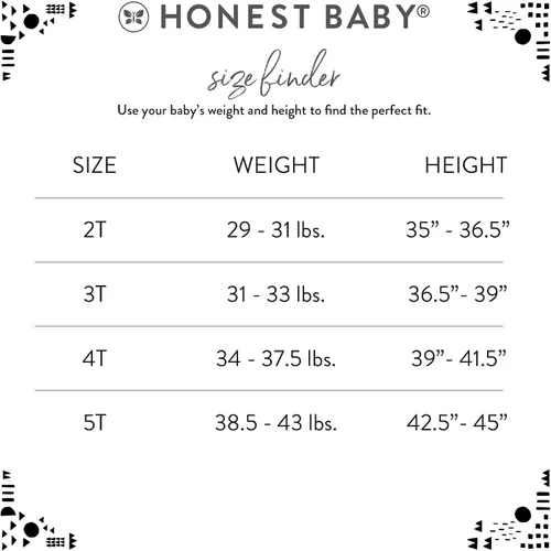 Vista 5 de HonestBaby Multipack 2-Piece Pajamas Sleepwear PJs 100% Organic Cotton for Infant Baby, Toddler Boys, Unisex (LEGACY)