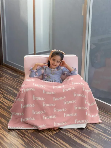 Vista 2 de Manta con nombre personalizada para bebé, niño, niña y niños. Manta con nombre personalizado del nombre del bebé. Manta con nombre personalizada