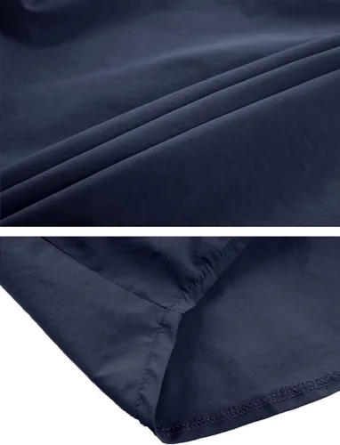 Vista 5 de TACVASEN Camisas tácticas para hombre, de secado rápido, protección solar, ligeras de manga larga con botones