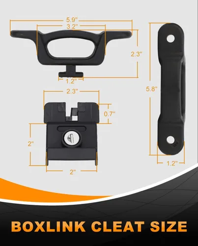 Vista 6 de Anclajes de amarre para caja de camioneta para Ford F150 F250 F350 y Raptor 2026, 2025 F150 Anclajes de amarre, repuesto para FL3Z-99000A64-B