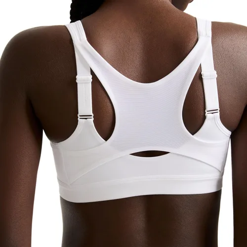 Vista 4 de Champion Sujetador deportivo para mujer, Sujetador deportivo con cremallera de control de movimiento de alto impacto, Sujetador sin aros para mujer