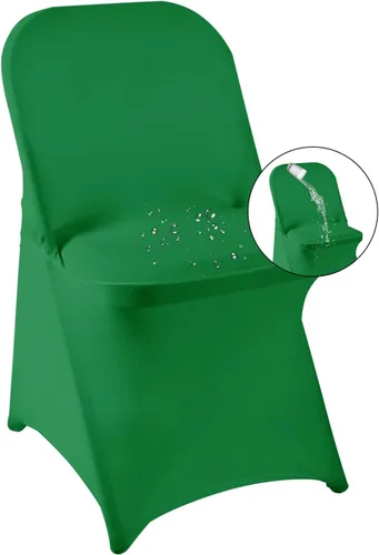 Vista 14 de magalo Paquete de 12 fundas para sillas plegables de elastano negro, impermeables, elásticas, para bodas, fiestas, banquetes de comedor y otros
