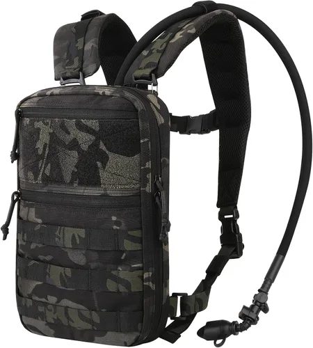 Vista 11 de Tactical Molle Hydration Pack for 1.5L - Lightweight Water Reservoir Bag for Molle Vest Backpack, for Hiking, Hunting BK
