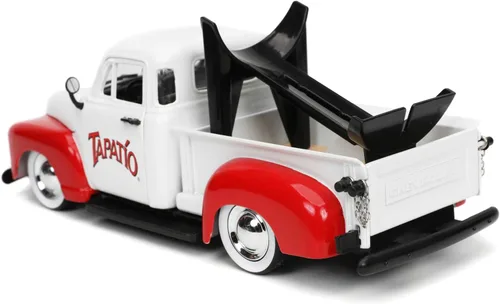 Vista 4 de Jada Toys Tapatio 1:24 1953 Chevy Pick Up - Coche fundido a presión con figura de Charro Man de 2.75 pulgadas, juguetes para niños y adultos