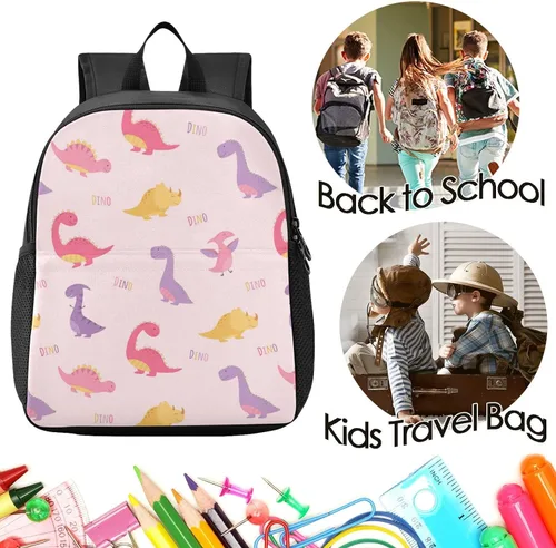 Vista 4 de Naanle Mochila personalizada para niños y niñas, mochila de bebé, multicolor 08, Mochilas de mochila