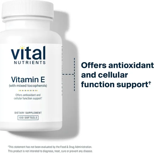 Vista 3 de Vital Nutrients Vitamina E con tocoferoles mixtos - Potentes suplementos antioxidantes de vitamina E para apoyar la salud cardiovascular* - Sin