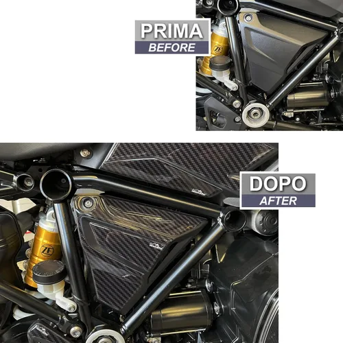 Vista 3 de Resin Bike Adhesivos 3D para motocicleta compatibles con BMW R 1250 GS - GS Adventure 2021-2024. Protección lateral de la caja de aire contra