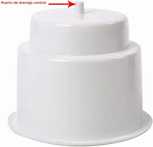 Vista 3 de Amarine Made Soporte empotrado para latas y bebidas de plástico con drenaje para barco, coche y marina, 3 piezas, color blanco