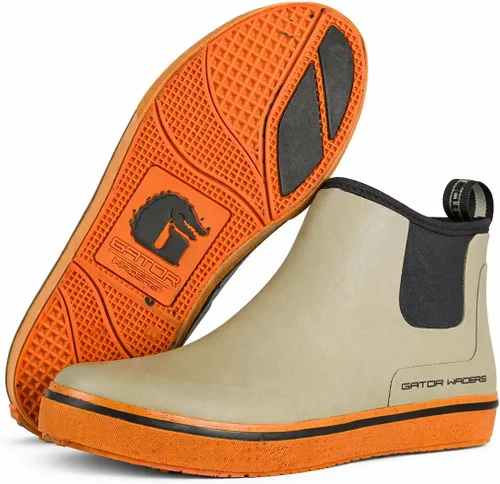 Vista 19 de Gator Waders Botas de Campamento para Hombre - Botas de Tobillo Impermeables Duraderas Antideslizantes Forradas de Neopreno para Acampar, Pescar